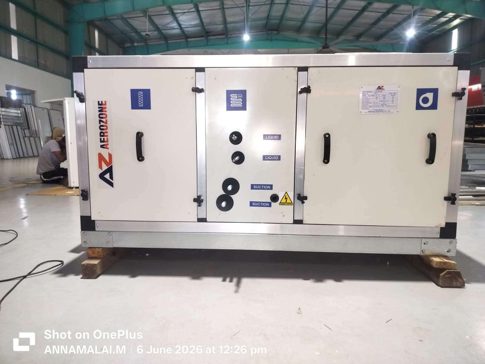 Commercial HVAC installation